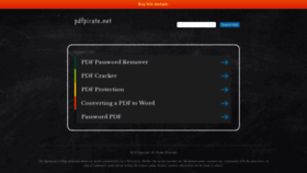 What Pdfpirate.net website looked like in 2019 (4 years ago)