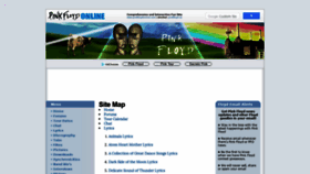 What Pinkfloydonline.com website looked like in 2019 (4 years ago)