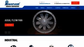 What Powerventfans.com website looked like in 2019 (4 years ago)