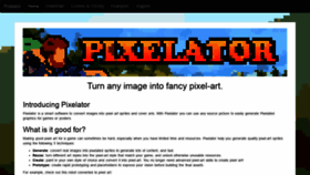 What Pixelatorapp.com website looked like in 2019 (4 years ago)