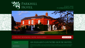 What Parkhillhotel.co.uk website looked like in 2019 (4 years ago)