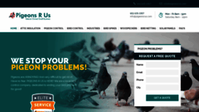 What Pigeonsrus.com website looked like in 2019 (4 years ago)