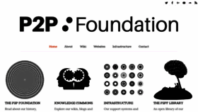 What P2pfoundation.net website looked like in 2019 (4 years ago)