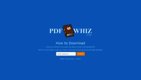 What Pdfwhiz.org website looked like in 2019 (4 years ago)