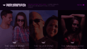 What Plentymorefish.com website looked like in 2019 (4 years ago)