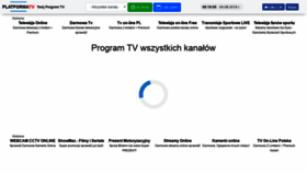 What Platformatv.pl website looked like in 2019 (4 years ago)