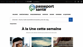 What Passeportsante.net website looked like in 2019 (4 years ago)