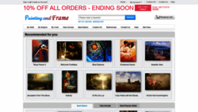 What Paintingandframe.com website looked like in 2019 (4 years ago)