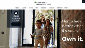 What Promedicafcu.com website looked like in 2019 (4 years ago)