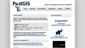 What Postgis.net website looked like in 2019 (4 years ago)