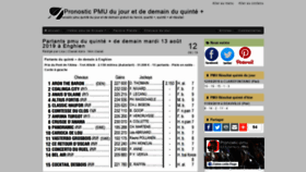 What Pronostic-pmu.fr website looked like in 2019 (6 years ago)