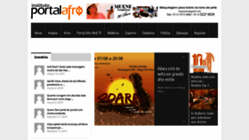 What Portalafro.com.br website looked like in 2019 (4 years ago)