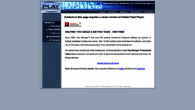 What Playmanager.com website looked like in 2019 (4 years ago)