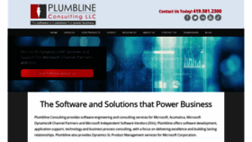What Plumblineconsulting.com website looked like in 2019 (4 years ago)