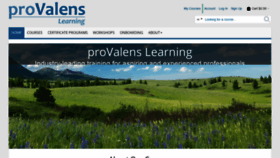 What Provalenslearning.com website looked like in 2019 (4 years ago)