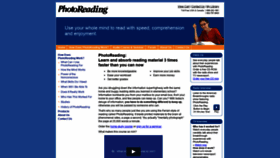 What Photoreading.com website looked like in 2019 (4 years ago)