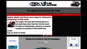 What Pickyournewspaper.com website looked like in 2019 (4 years ago)