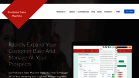 What Proglobalsalesmachine.com website looked like in 2019 (6 years ago)