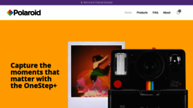 What Polaroid.com.au website looked like in 2019 (4 years ago)