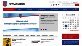 What Powiatminski.pl website looked like in 2019 (4 years ago)