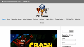 What Psntrophies.com website looked like in 2019 (4 years ago)