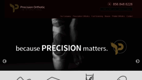 What Precisionorthotic.com website looked like in 2019 (4 years ago)