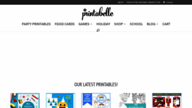 What Printabelle.com website looked like in 2019 (4 years ago)