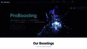 What Proboosting.net website looked like in 2019 (4 years ago)