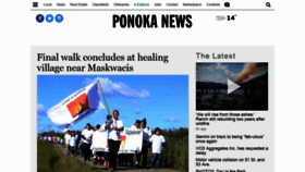 What Ponokanews.com website looked like in 2019 (4 years ago)