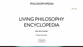 What Philosophypedia.com website looked like in 2019 (4 years ago)