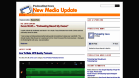 What Podcastingnews.com website looked like in 2019 (4 years ago)