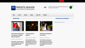 What Presetsheaven.com website looked like in 2019 (4 years ago)