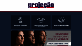 What Projecao.br website looked like in 2019 (4 years ago)