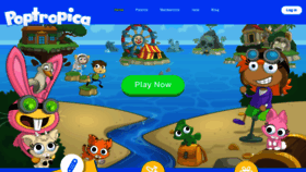 What Poptropica.net website looked like in 2019 (4 years ago)