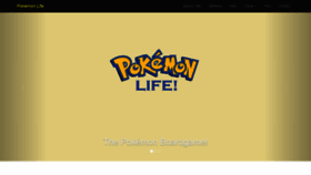 What Pokemonlife.net website looked like in 2019 (4 years ago)