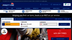 What Protyre.co.uk website looked like in 2019 (4 years ago)