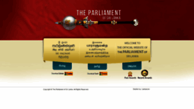 What Parliament.lk website looked like in 2019 (4 years ago)