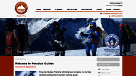 What Peruvianguides.com website looked like in 2019 (4 years ago)