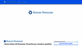 What Personasbuscar.com website looked like in 2019 (4 years ago)