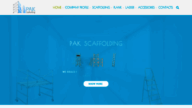 What Pakscaffolding.com website looked like in 2019 (4 years ago)