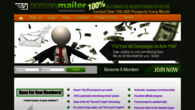 What Promoneymailer.com website looked like in 2019 (4 years ago)