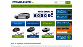 What Povinne-ruceni.cz website looked like in 2019 (4 years ago)