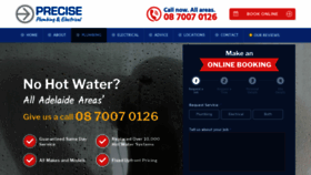 What Precisehotwater.com.au website looked like in 2019 (4 years ago)