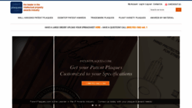 What Patentplaques.com website looked like in 2019 (4 years ago)