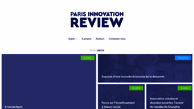 What Parisinnovationreview.com website looked like in 2019 (4 years ago)