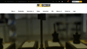 What Prodecoders.com website looked like in 2019 (4 years ago)