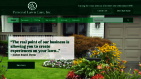 What Personallawncare.com website looked like in 2019 (4 years ago)
