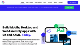 What Platform.uno website looked like in 2019 (5 years ago)