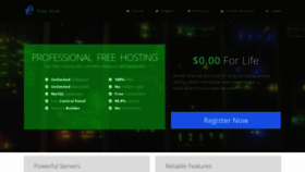 What Profreehost.com website looked like in 2019 (4 years ago)