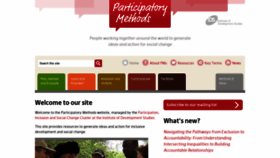 What Participatorymethods.org website looked like in 2019 (4 years ago)